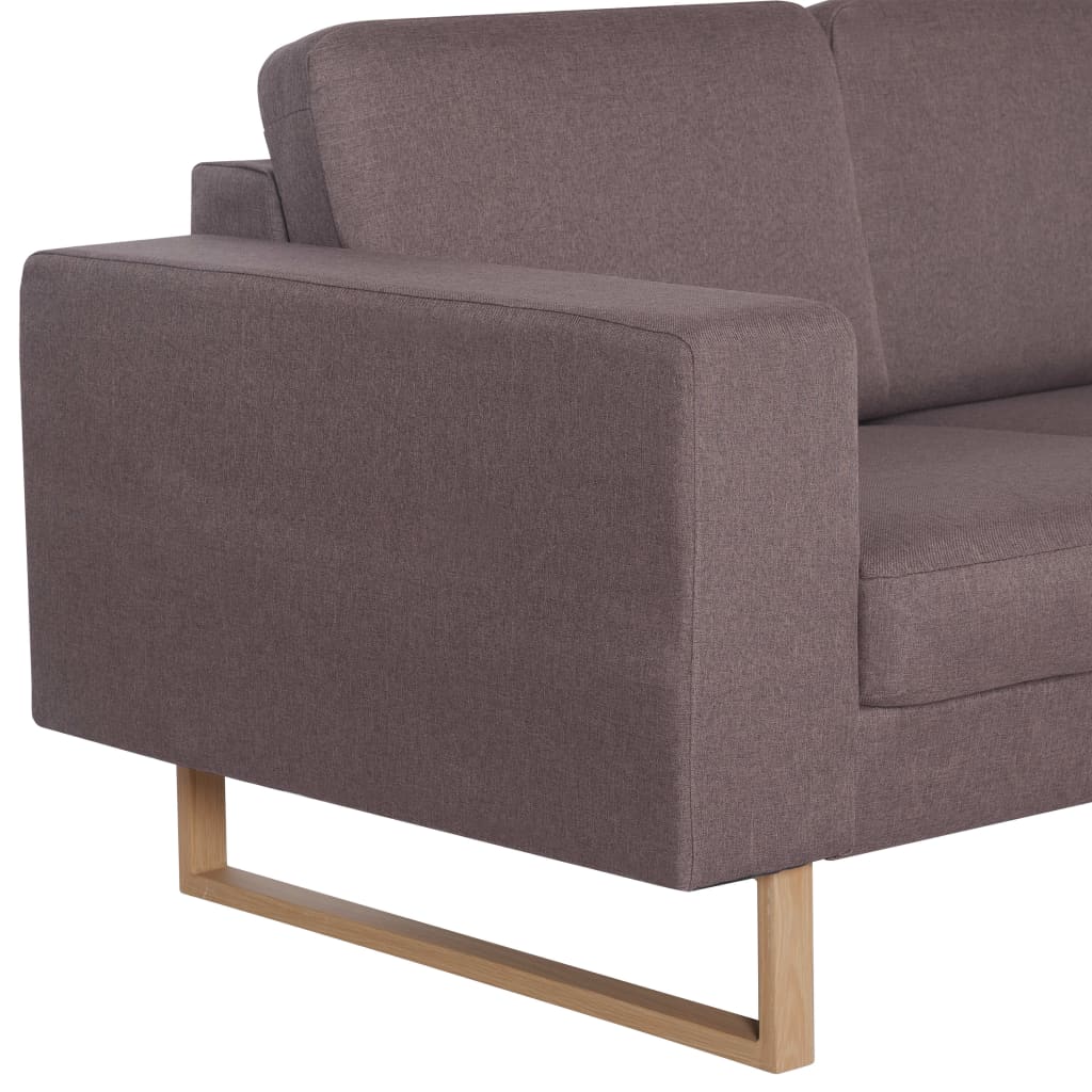 3-Sitzer-Sofa Stoff Taupe