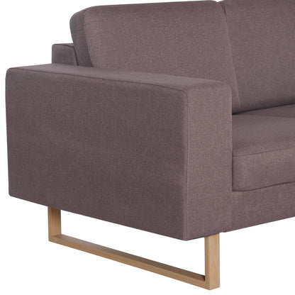 3-Sitzer-Sofa Stoff Taupe