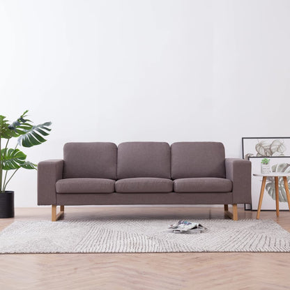 3-Sitzer-Sofa Stoff Taupe