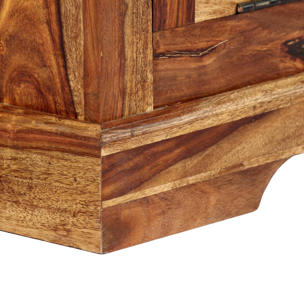 Schuhschrank 140 x 35 x 90 cm Massivholz Akazie