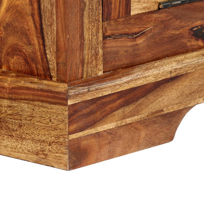 Schuhschrank 140 x 35 x 90 cm Massivholz Akazie