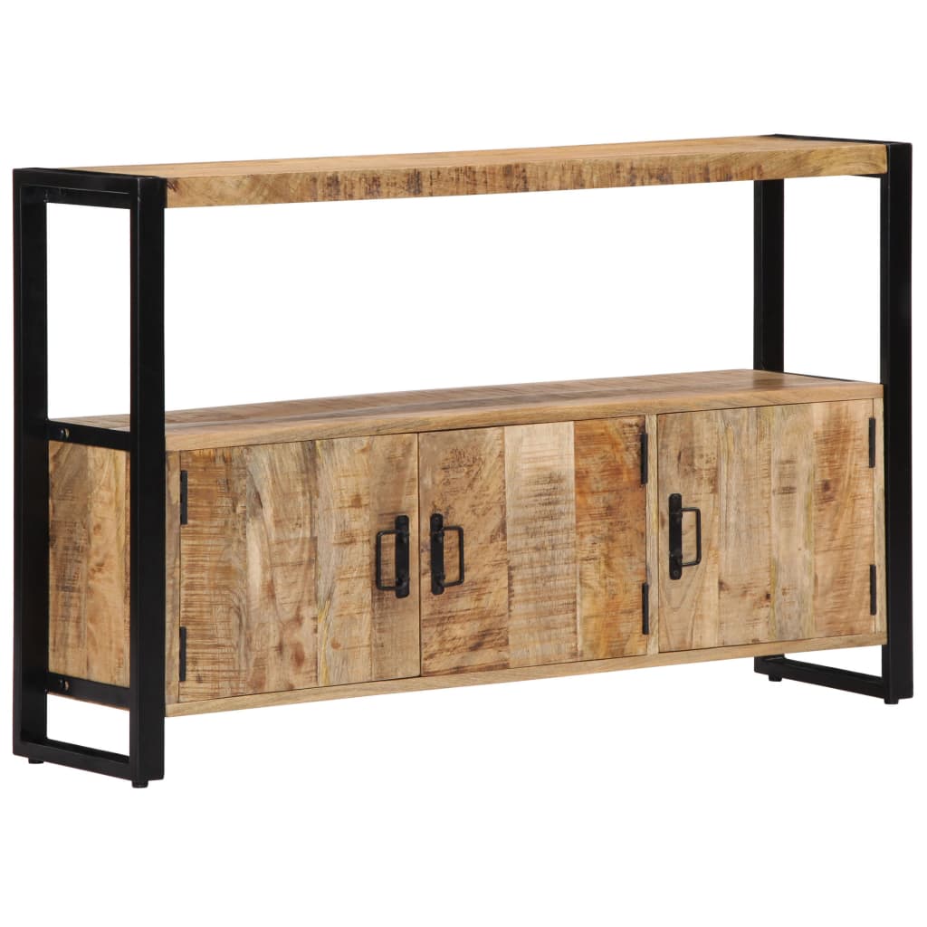 Beistellschrank 120x30x75 cm Massivholz Mango