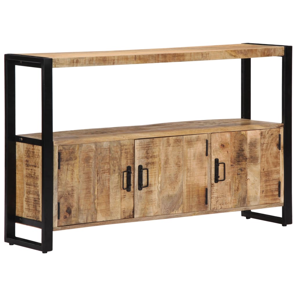 Beistellschrank 120x30x75 cm Massivholz Mango
