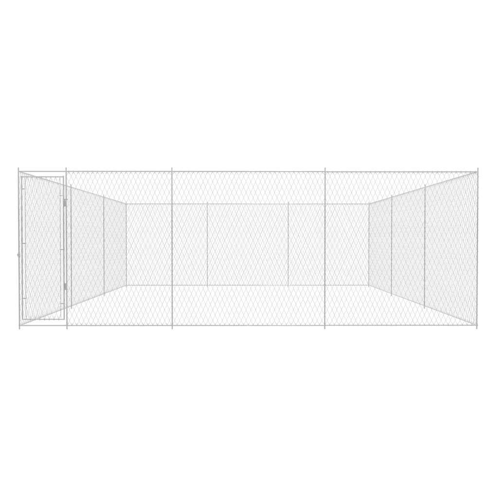 Outdoor-Hundezwinger Verzinkter Stahl 570x570x185 cm