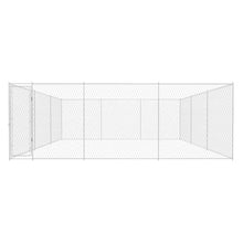 Outdoor-Hundezwinger Verzinkter Stahl 570x570x185 cm