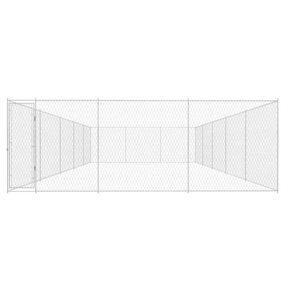 Outdoor-Hundezwinger Verzinkter Stahl 950x570x185 cm