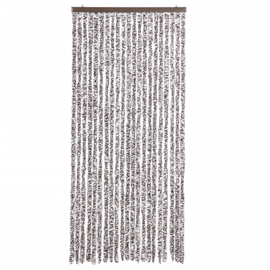 Insektenschutz-Vorhang Braun und Beige 90x220 cm Chenille