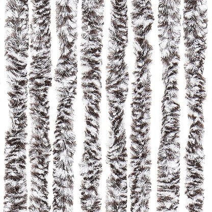 Insektenschutz-Vorhang Braun und Beige 90x220 cm Chenille