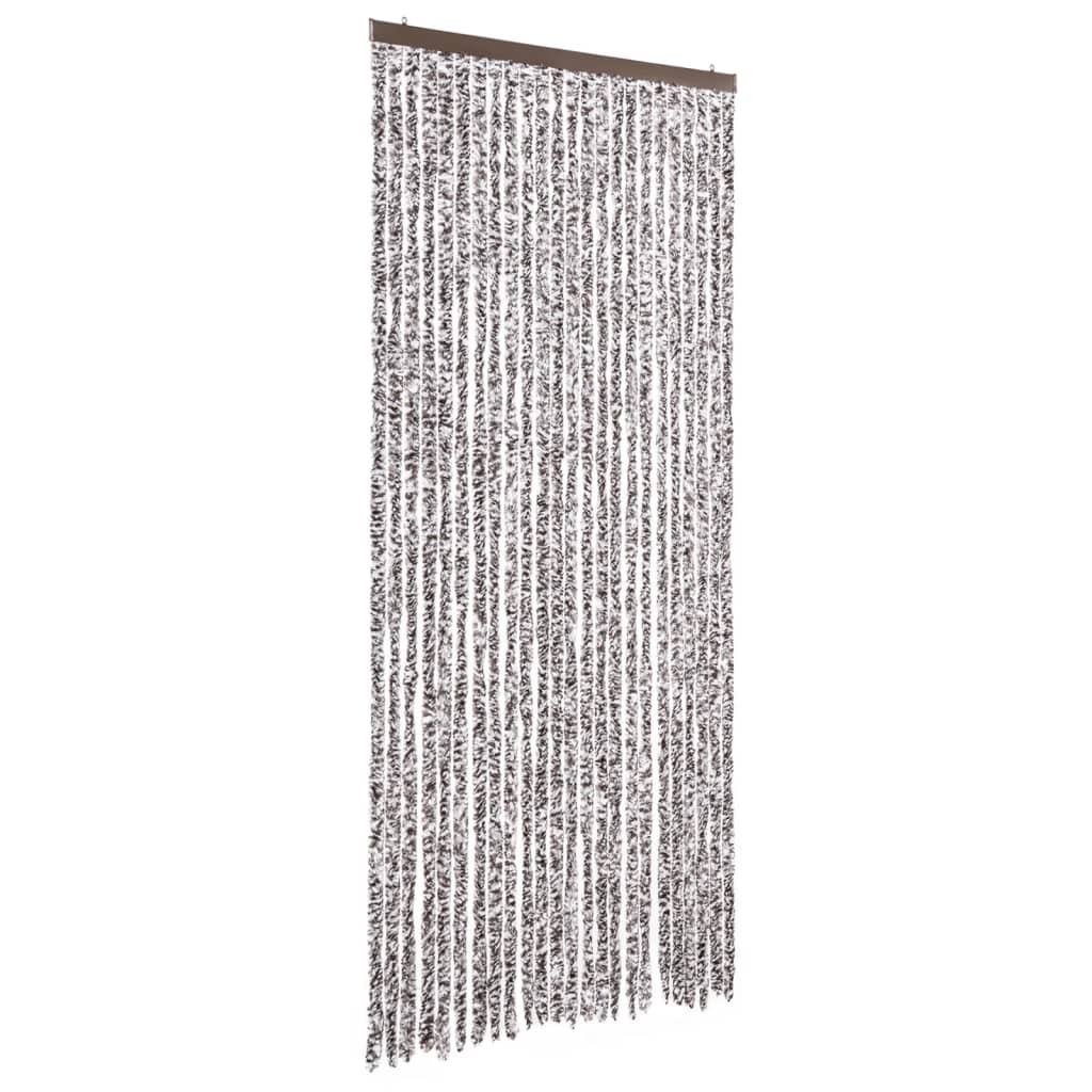 Insektenschutz-Vorhang Braun und Beige 100x220 cm Chenille