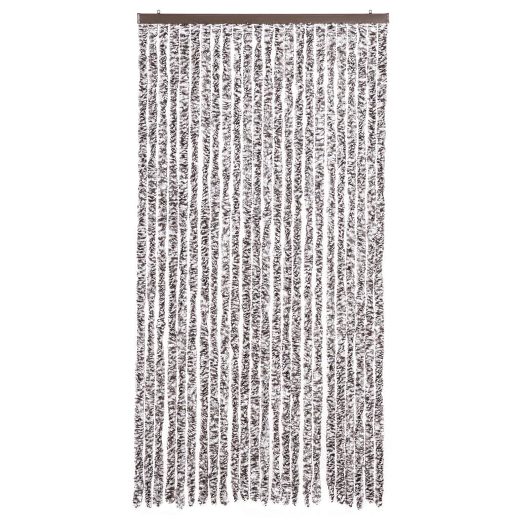 Insektenschutz-Vorhang Braun und Beige 100x220 cm Chenille