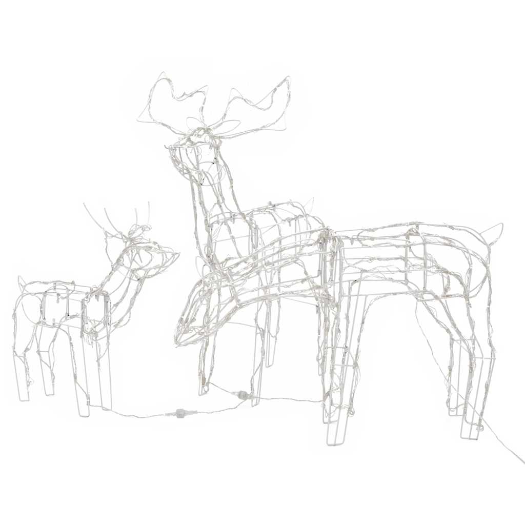 3-tlg. LED-Rentieren-Set Weihnachtsdekoration 229 LEDs