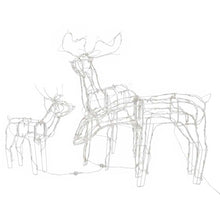 3-tlg. LED-Rentieren-Set Weihnachtsdekoration 229 LEDs