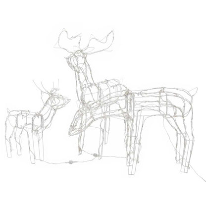 3-tlg. LED-Rentieren-Set Weihnachtsdekoration 229 LEDs