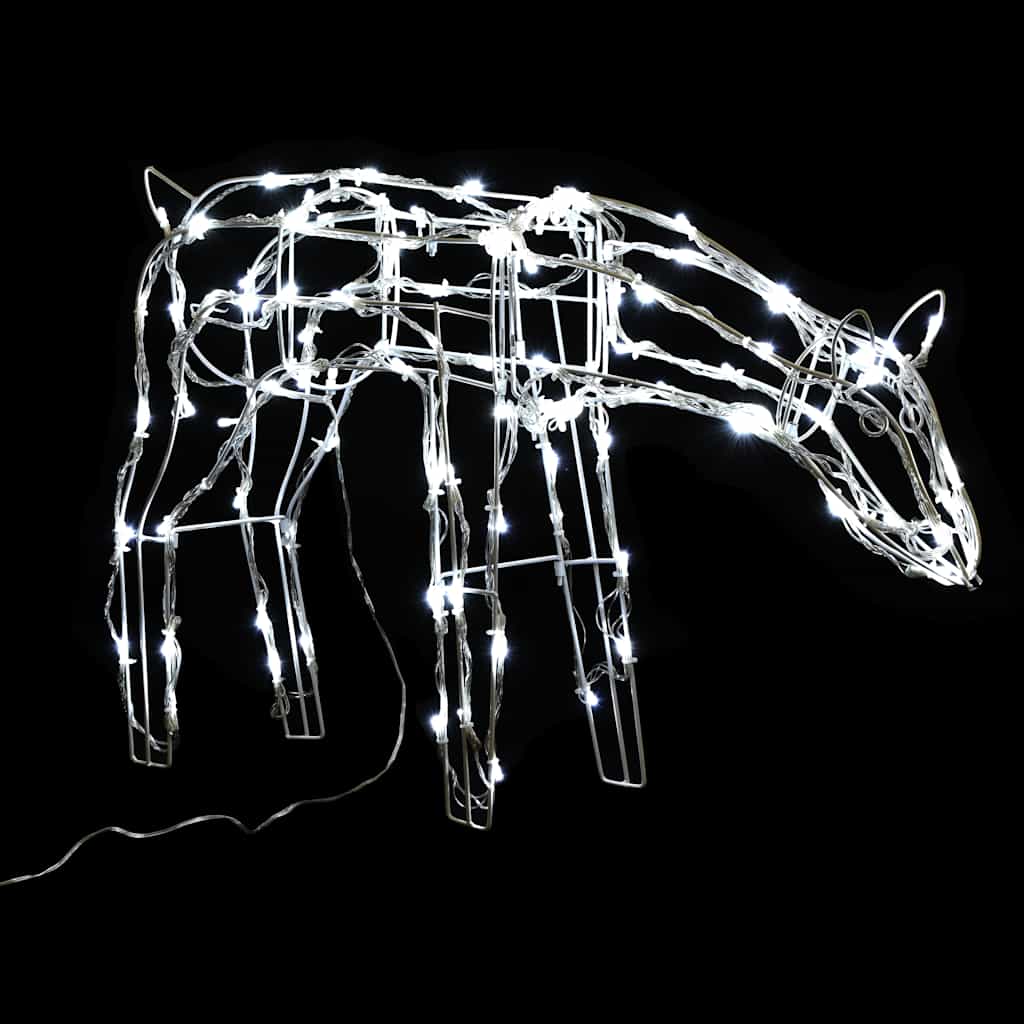 3-tlg. LED-Rentieren-Set Weihnachtsdekoration 229 LEDs