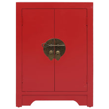 Nachttisch Rot 38×28×52 cm Paulownia Holz