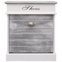 Schuhschrank Grau 50 x 28 x 58 cm Paulownia Holz