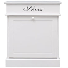 Schuhschrank Weiß 50 x 28 x 58 cm Paulownia Holz