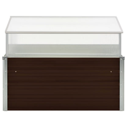 Gewächshaus Braun 100 x 100 x 85 cm Verzinkter Stahl