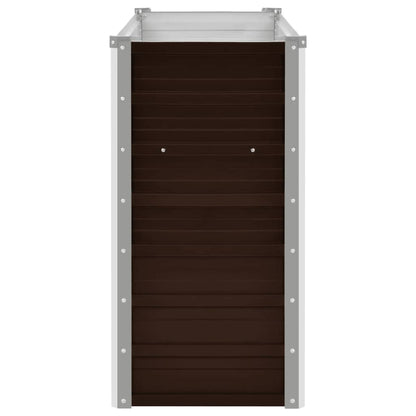 Garten-Hochbeet Braun 160 x 40 x 77 cm Verzinkter Stahl