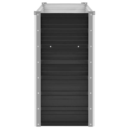 Garten-Hochbeet Anthrazit 160 x 40 x 77 cm Verzinkter Stahl