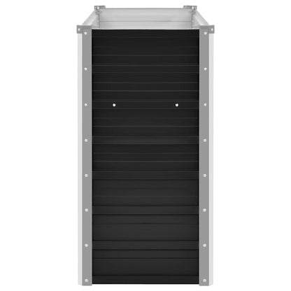 Garten-Hochbeet Anthrazit 100 x 40 x 77 cm Verzinkter Stahl