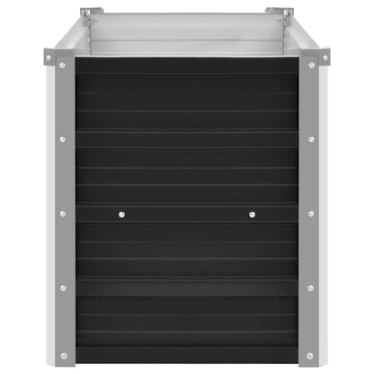 Garten-Hochbeet Anthrazit 100 x 40 x 45 cm Verzinkter Stahl