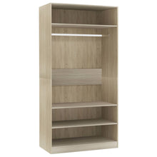 Kleiderschrank Sonoma-Eiche 100x50x200 cm Holzwerkstoff