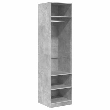 Kleiderschrank Betongrau 50x50x200 cm Holzwerkstoff