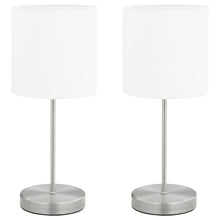 Tischlampen 2 Stk. Touch-Sensor Weiß E14 Pfostenförmig