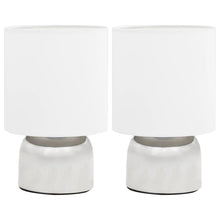 Tischlampen 2 Stk. Touch-Sensor Weiß E14 Säulenförmig