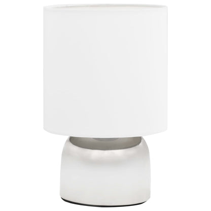 Tischlampen 2 Stk. Touch-Sensor Weiß E14 Säulenförmig