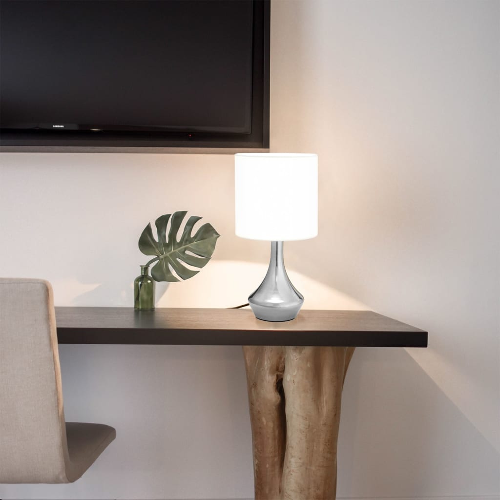 Tischlampen 2 Stk. Touch-Sensor Weiß E14 Tropfenförmig