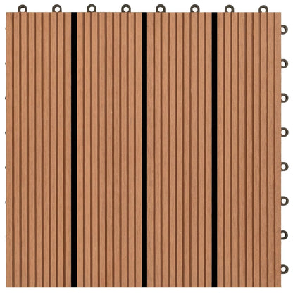 22 Stk. Terrassenfliesen 30 x 30 cm 2 qm WPC Braun