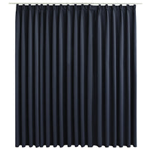 Verdunkelungsvorhang mit Haken Anthrazit 290 x 245 cm