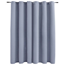 Verdunkelungsvorhang mit Metallösen Grau 290 x 245 cm