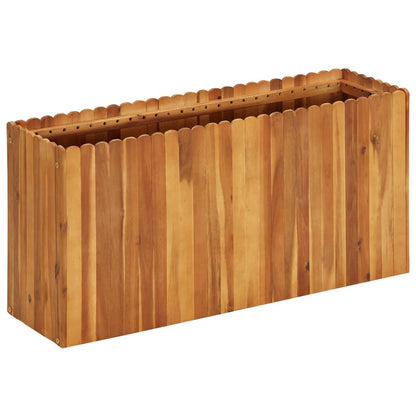 Garten-Hochbeet 100 x 30 x 50 cm Massivholz Akazie
