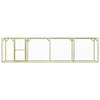 Hühnerkäfig 1,5x6x1,5 m Imprägniertes Kiefernholz