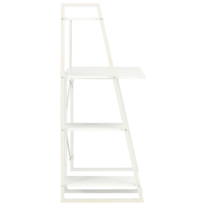 Schreibtisch mit Regaleinheit Weiß 102×50×117 cm