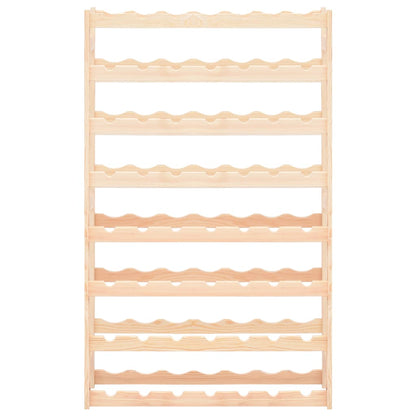 Weinregal für 56 Flaschen Kiefernholz