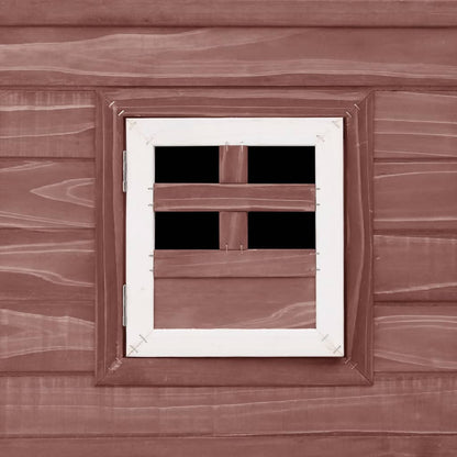 Garten-Hühnerstall mit 1 Legenest Braun Holz