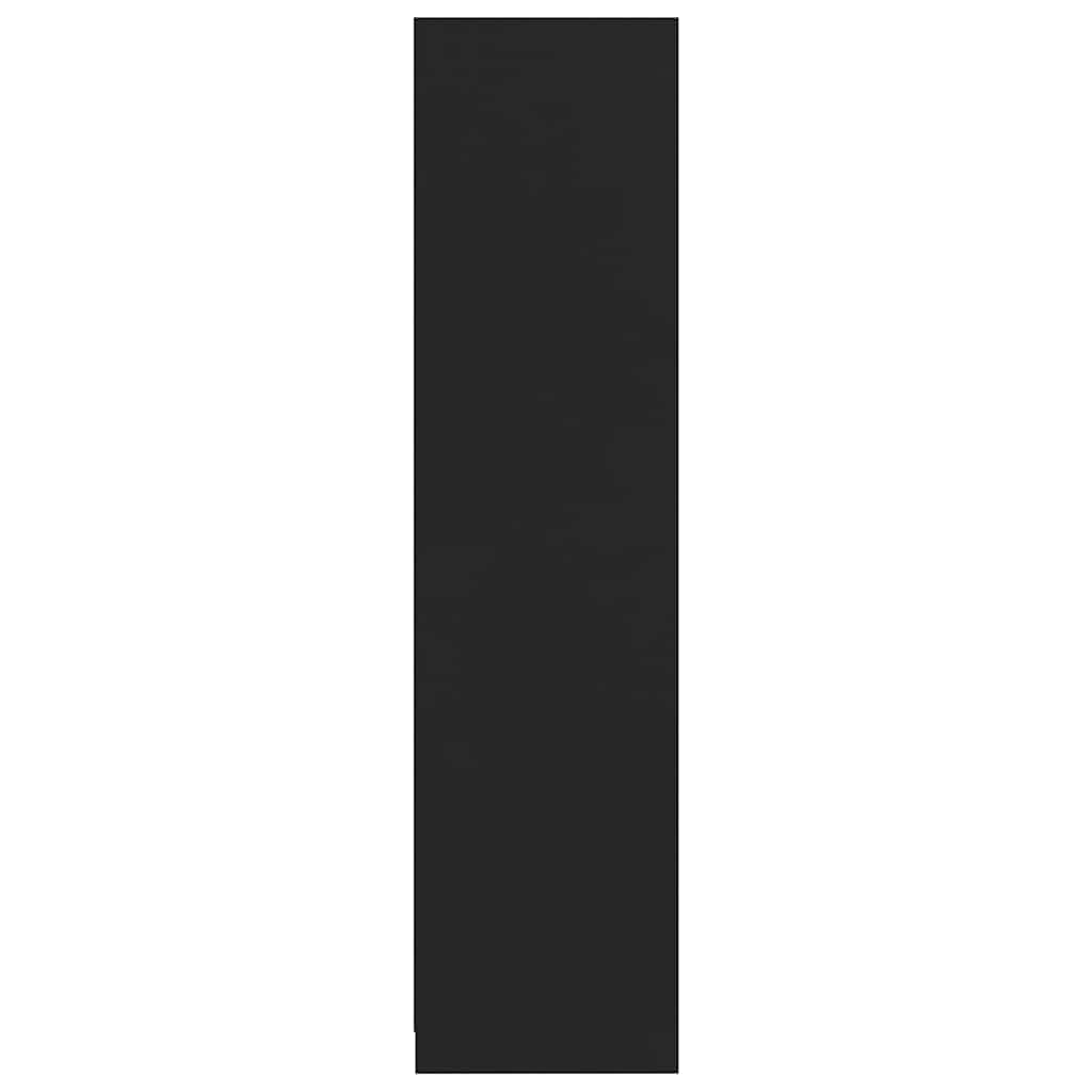 Kleiderschrank Schwarz 100x50x200 cm Holzwerkstoff