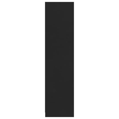 Kleiderschrank mit Schubladen Schwarz 50x50x200cm Holzwerkstoff