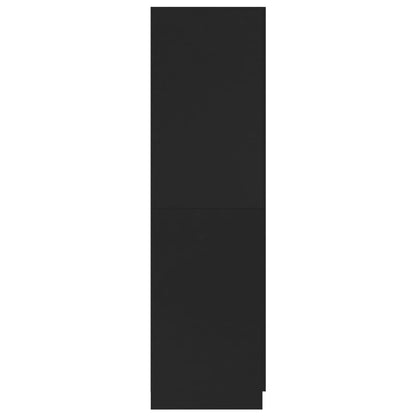 Kleiderschrank Schwarz 80x52x180 cm Holzwerkstoff
