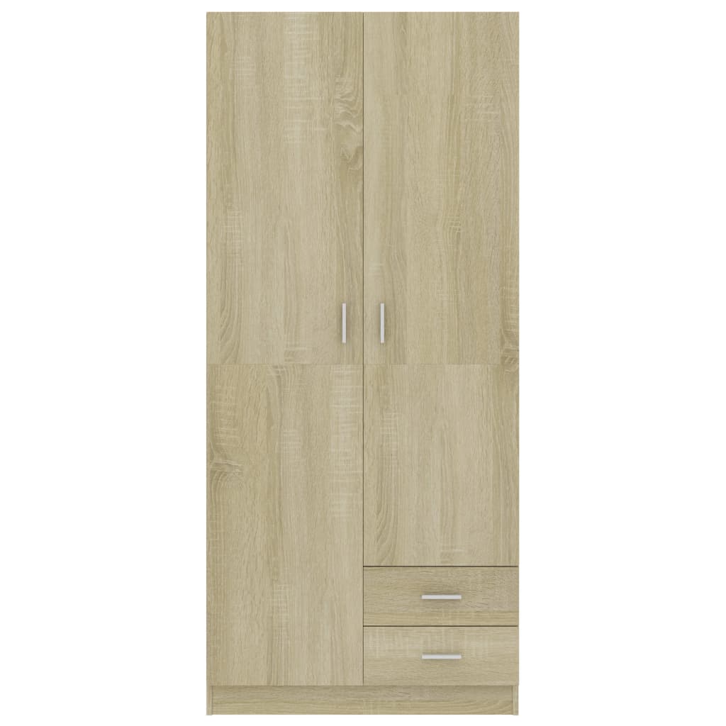 Kleiderschrank Sonoma-Eiche 80x52x180 cm Holzwerkstoff