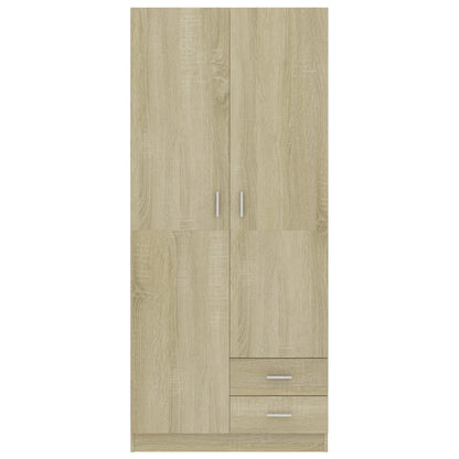 Kleiderschrank Sonoma-Eiche 80x52x180 cm Holzwerkstoff