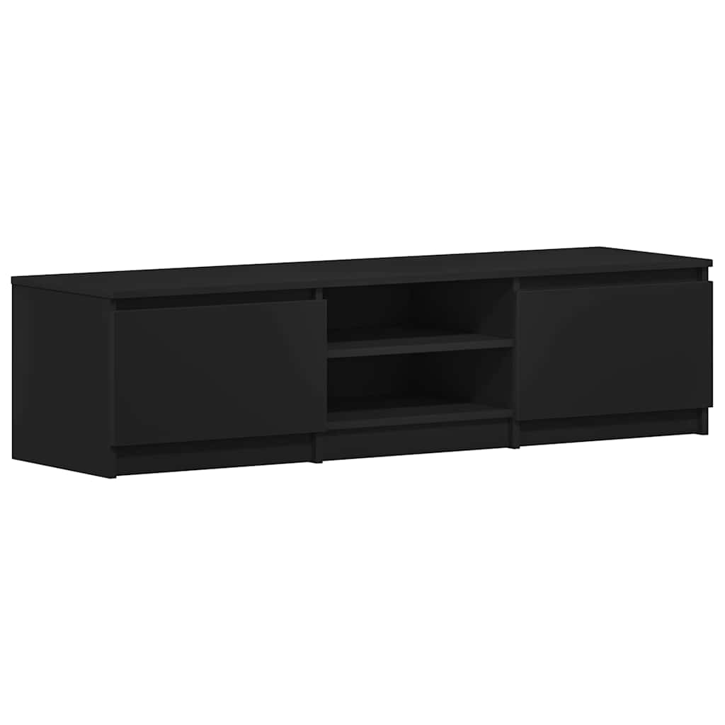 TV-Schrank Schwarz 140x40x35,5 cm Holzwerkstoff