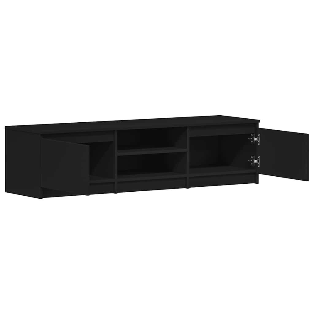 TV-Schrank Schwarz 140x40x35,5 cm Holzwerkstoff