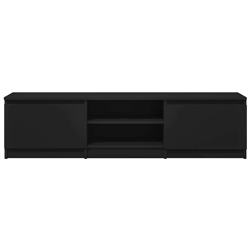 TV-Schrank Schwarz 140x40x35,5 cm Holzwerkstoff