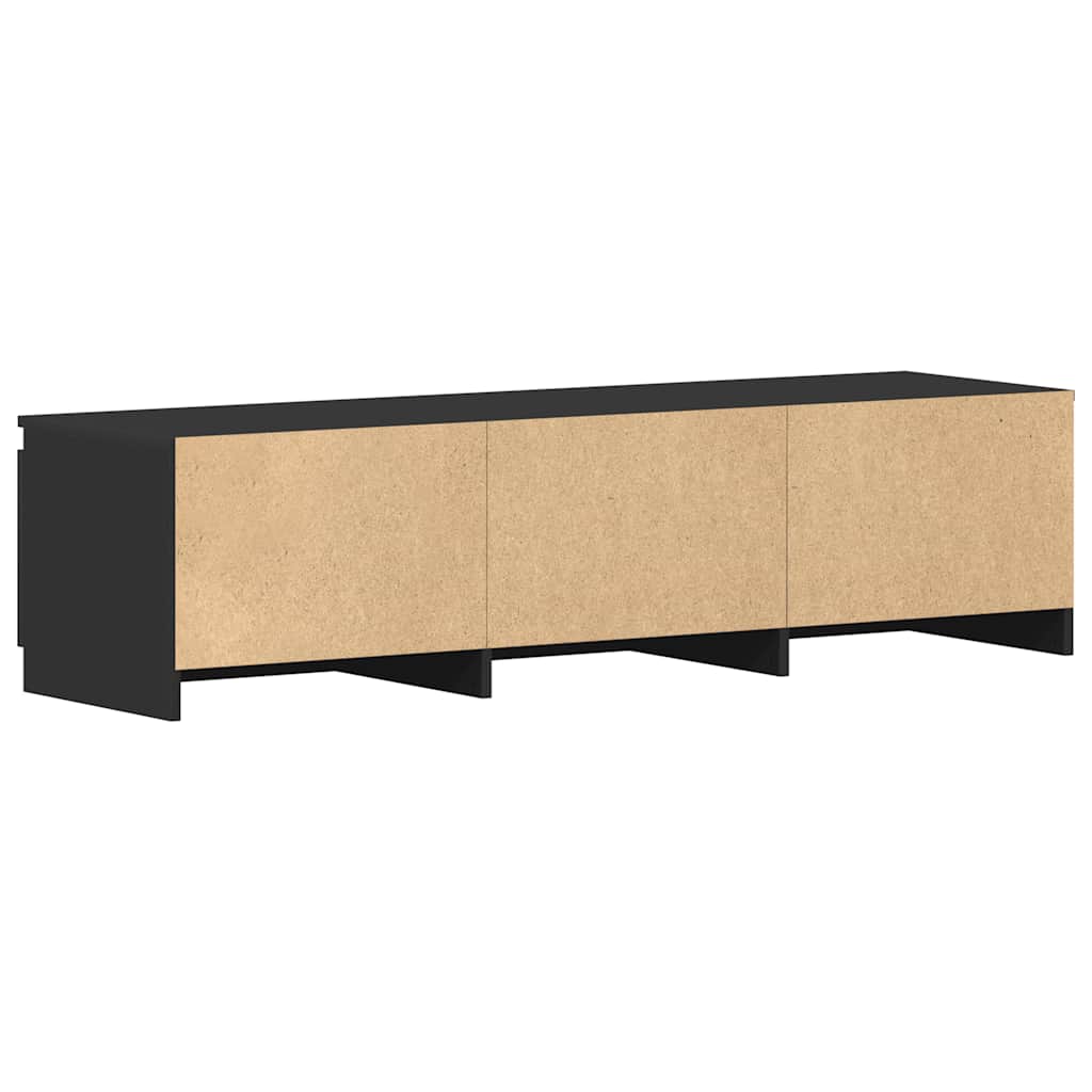 TV-Schrank Schwarz 140x40x35,5 cm Holzwerkstoff
