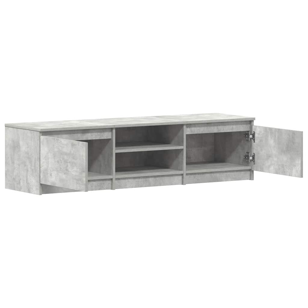 TV-Schrank Betongrau 140x40x35,5 cm Holzwerkstoff